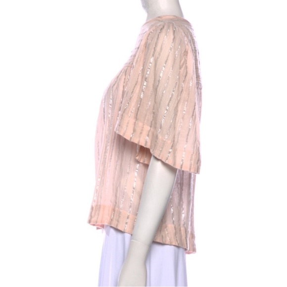 Isabel Marant Etolie Flutter Sleeve Blouse Top - Picture 3 of 7